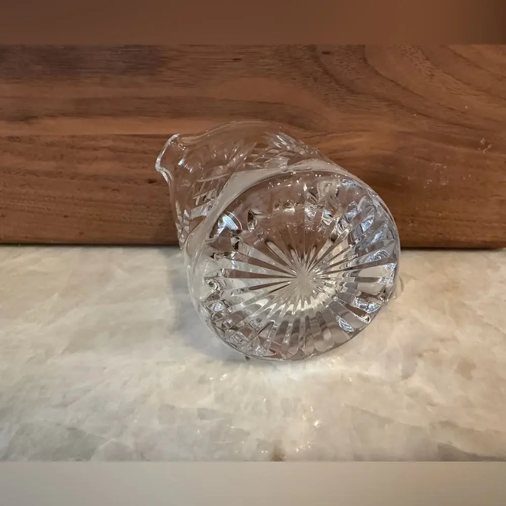 vintage Stuart cut Crystal small creamer Glenngary cambridge